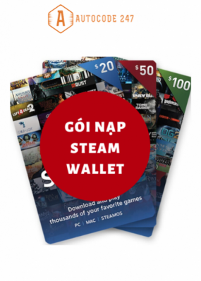 Gói nạp chậm Steam Wallet 50$ (30p-6h)