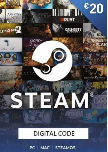 Steam Wallet Code 20€ (nạp được 530k)