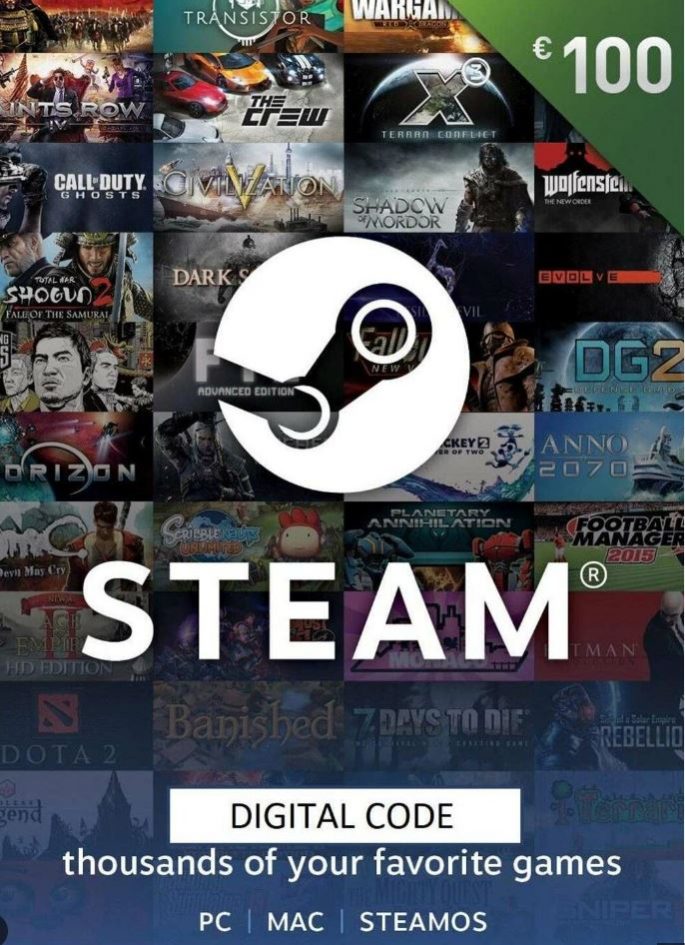 Steam Wallet Code Euro 100€ (Nạp được 2600k)